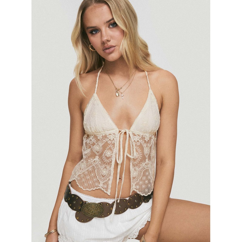 Astona Lace Halter Cream