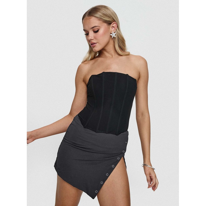 Karre Mini Skirt Slate Grey