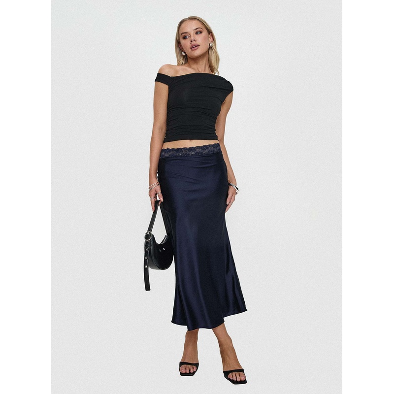 The Charmaine Maxi Skirt Navy