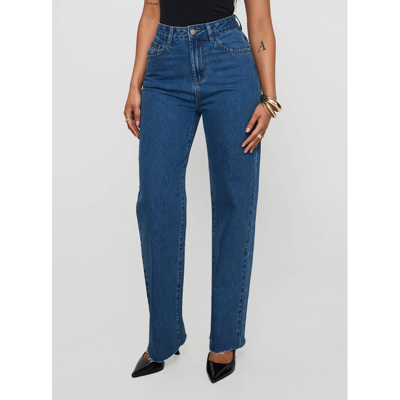 Kalinda Denim Jeans Mid Blue