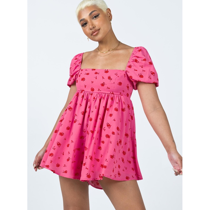Lorna Romper Pink