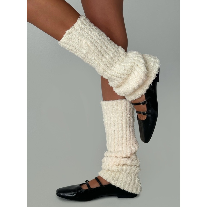 Queensway Boucle Legwarmers Cream