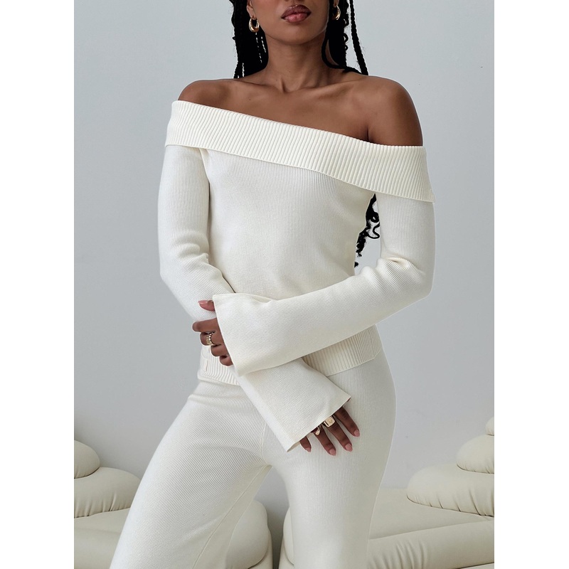 Sina Off The Shoulder Top Cream