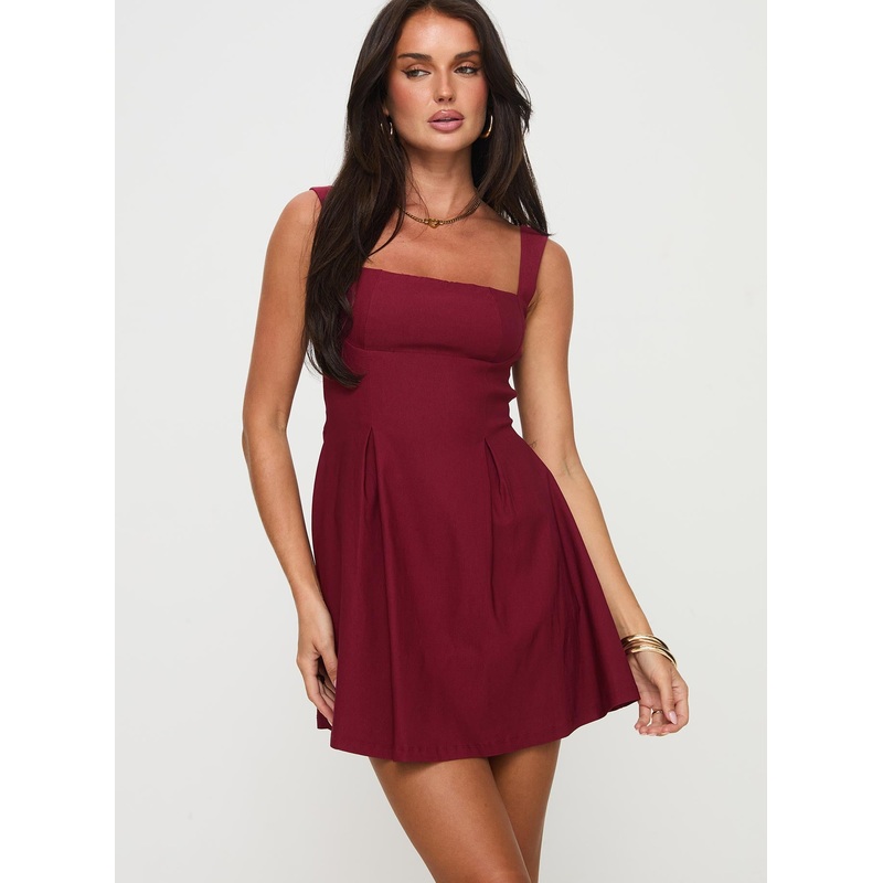 Xanthus Mini Dress Red