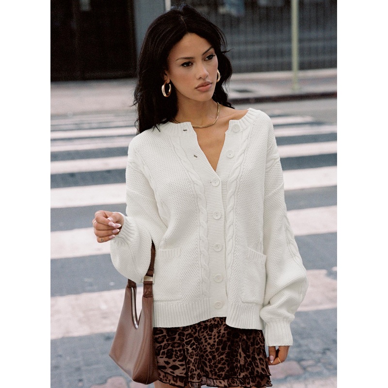 Aldgate Knit Cardigan Ivory