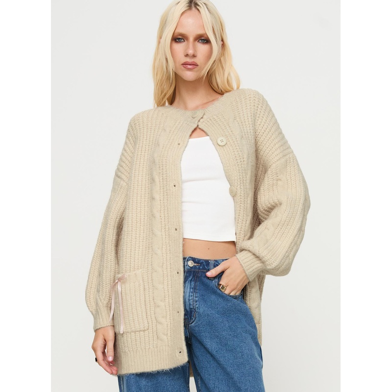 Cameliah Knit Cardigan Cream