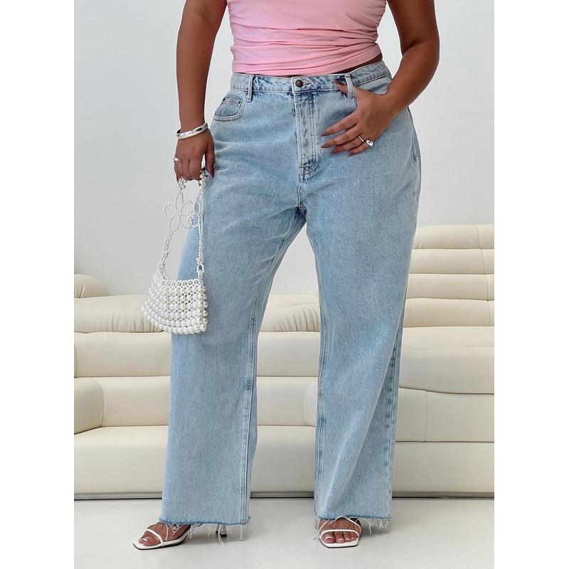 Fawcett Jeans Light Wash Denim Curve
