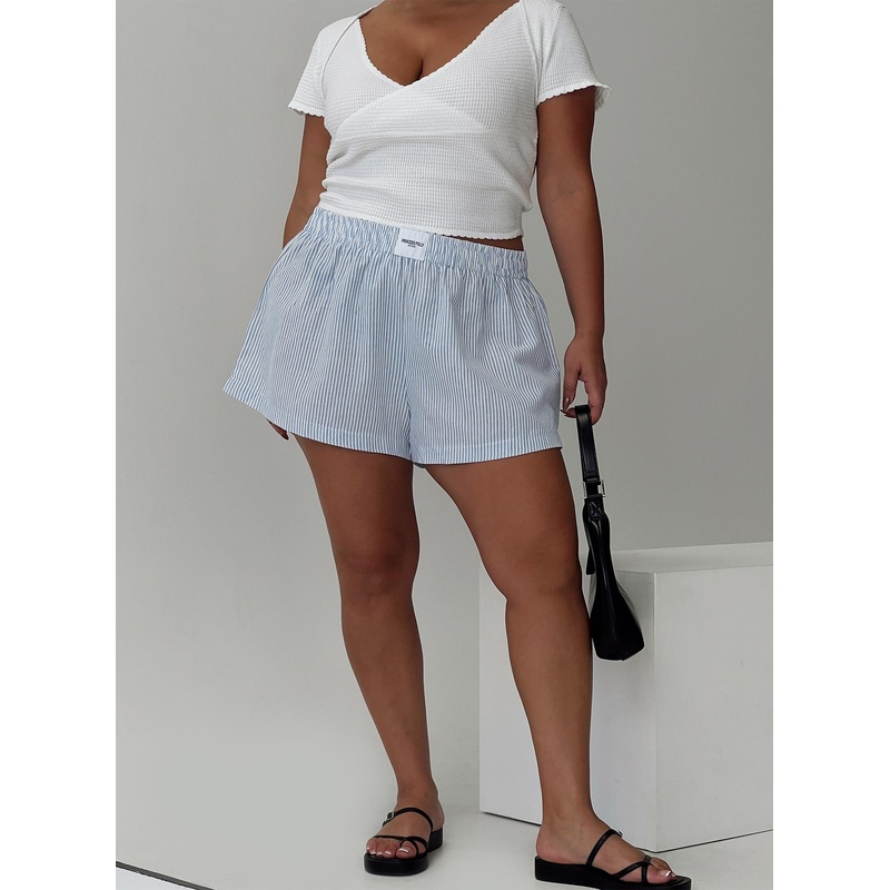 Sincar Boxer Shorts Blue / White Stripe Curve