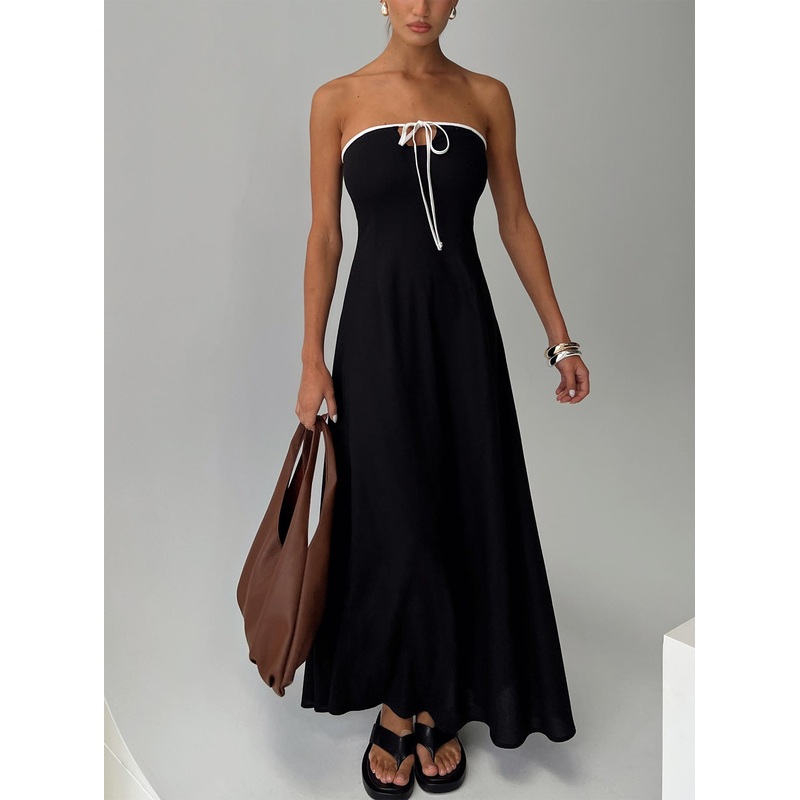 Bijou Strapless Maxi Dress Black