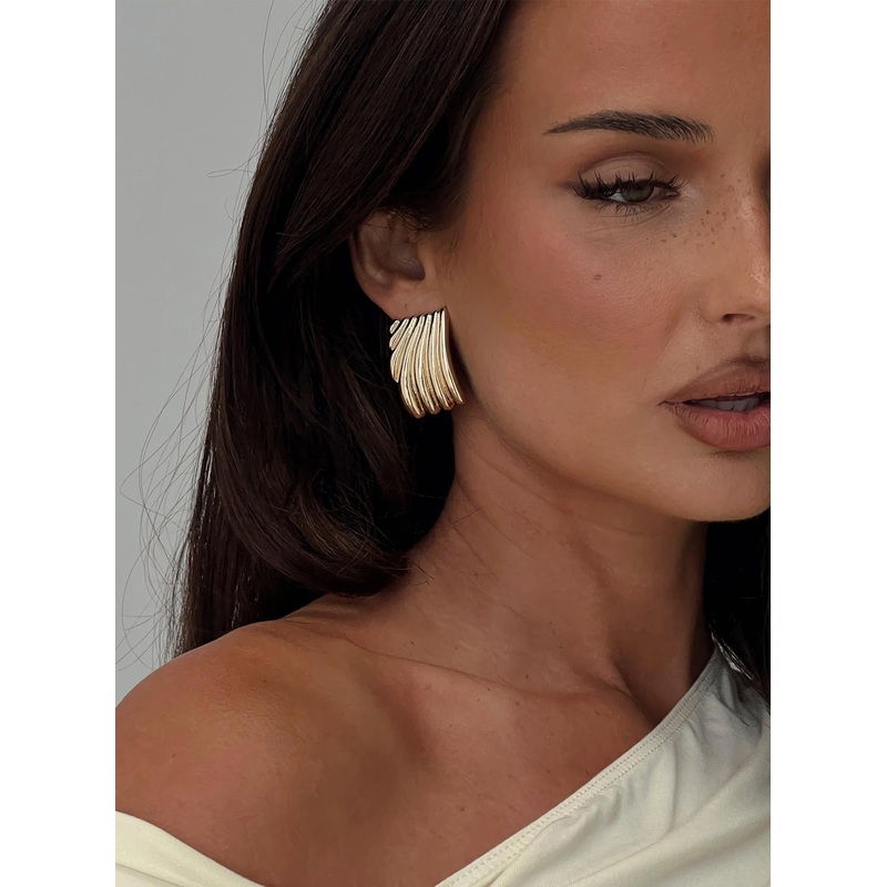 Precarious Earrings Gold