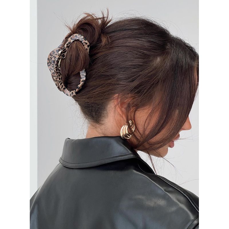 Take It Off Hair Clip Leopard