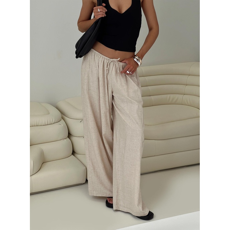 Beach Comber Linen Pant Beige