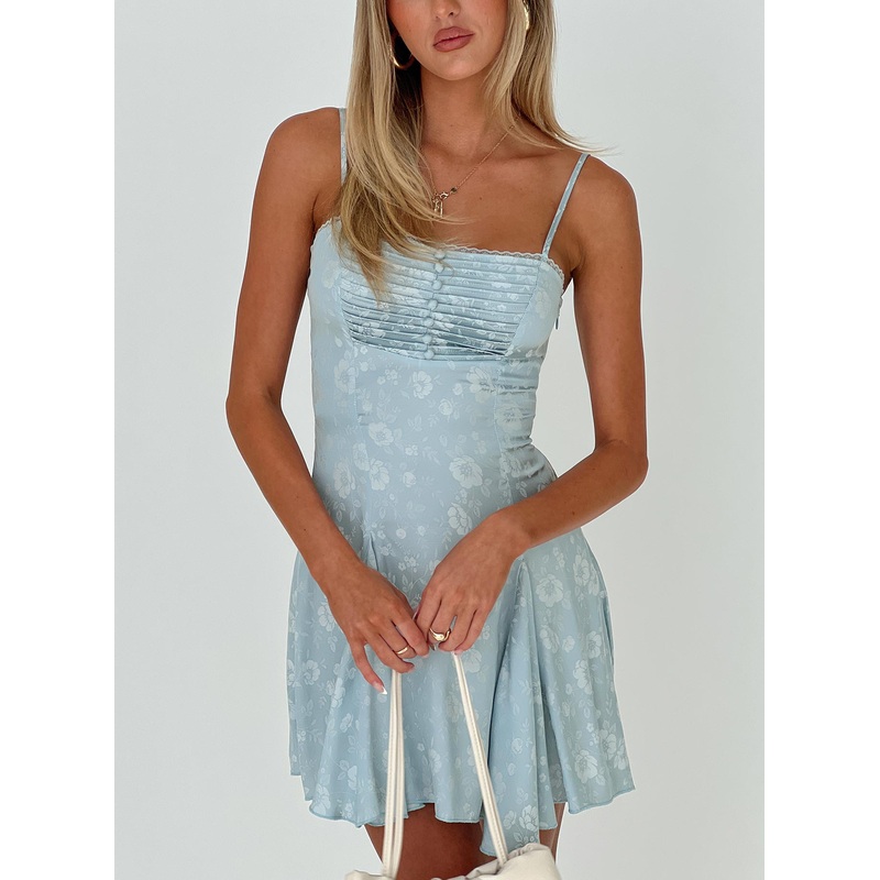 Bluebird Jacquard Mini Dress Blue