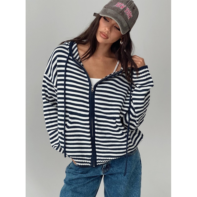 Brienna Zip Jacket Navy