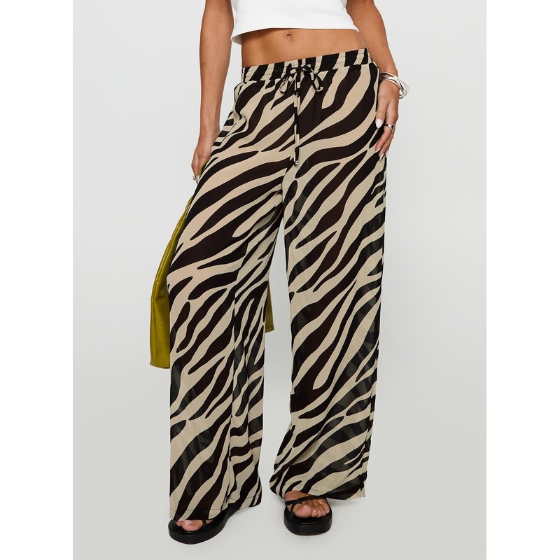 Fyre Wide Leg Pant Zebra