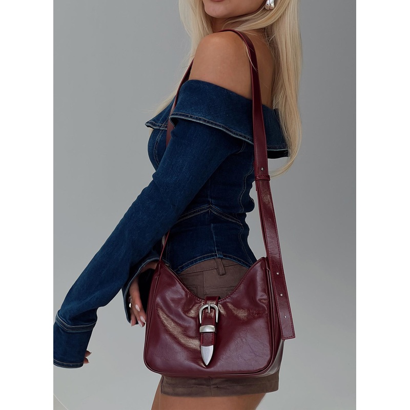 Heston Buckle Detail Bag Red