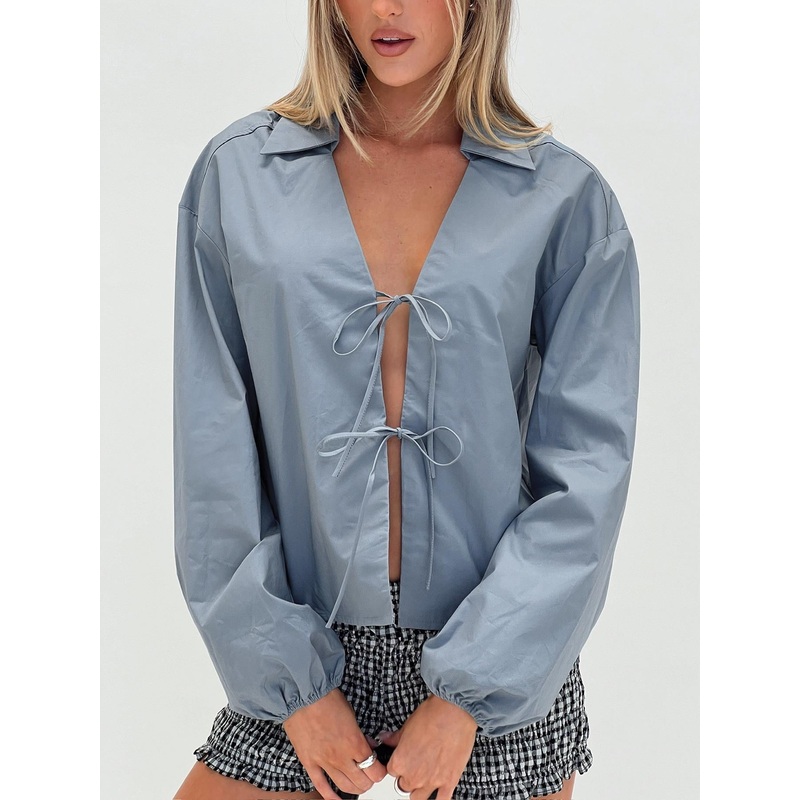 Rinon Long Sleeve Top Steel