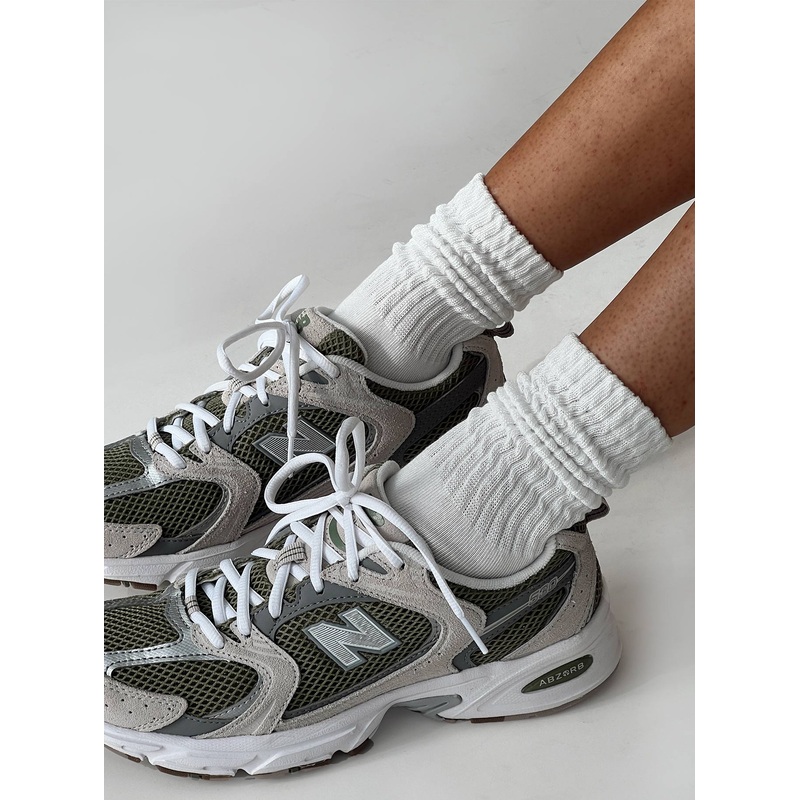 Sama Slouch Sock White