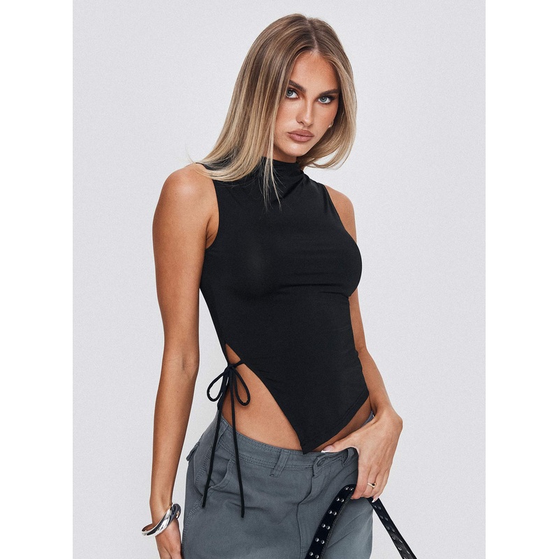 Solarah Tie Side Top Black