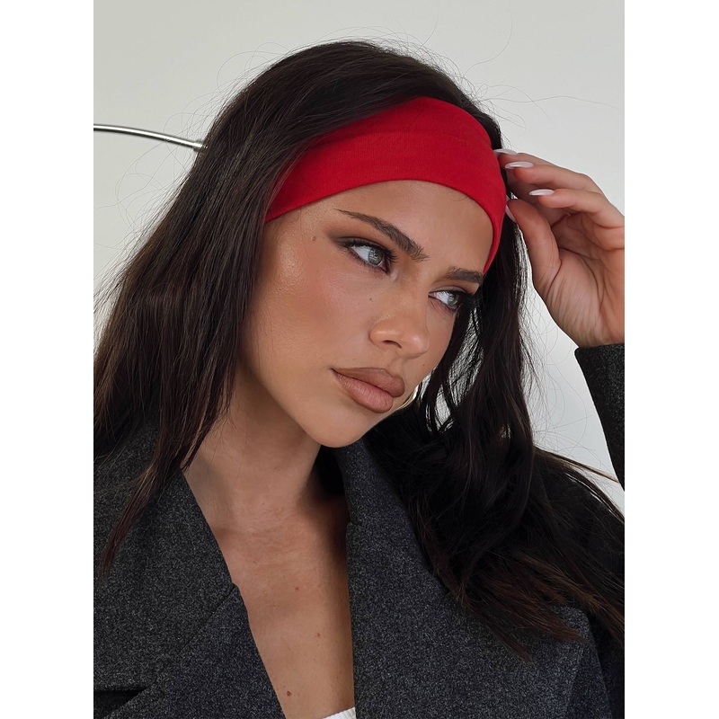 The Juney Headband Bold Red