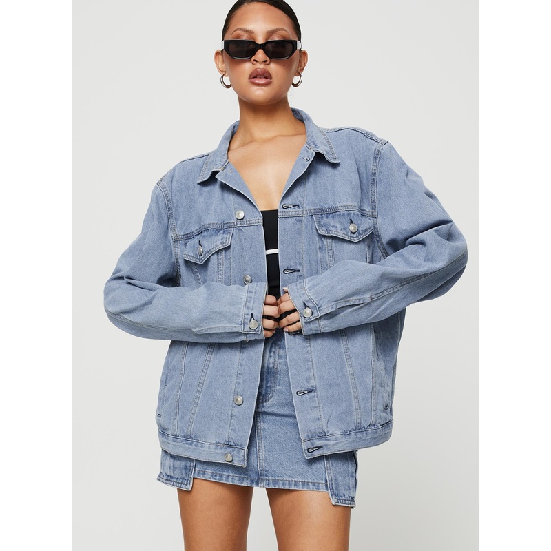 Western Denim Jacket Pale Blue