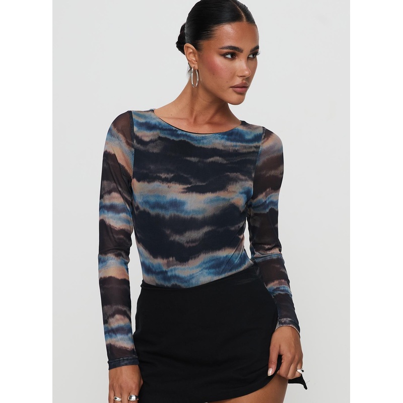 Agate Long Sleeve Bodysuit Multi