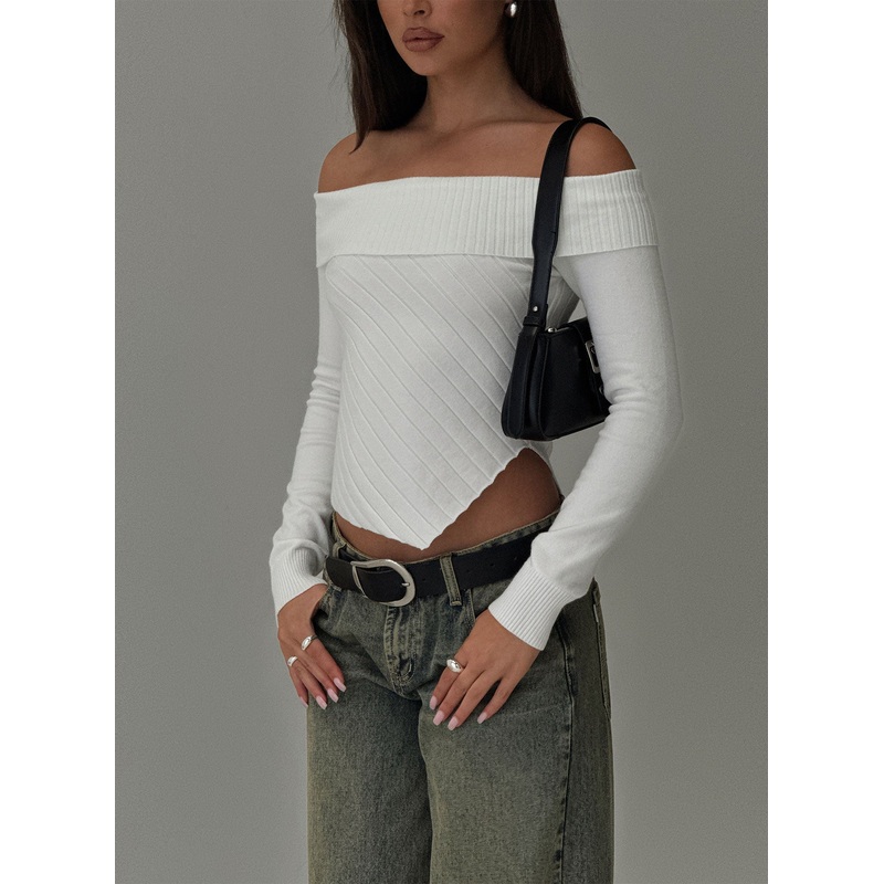 Brisa Long Sleeve Top White
