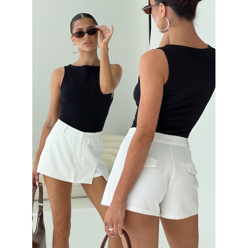 Deuce Split Skort White