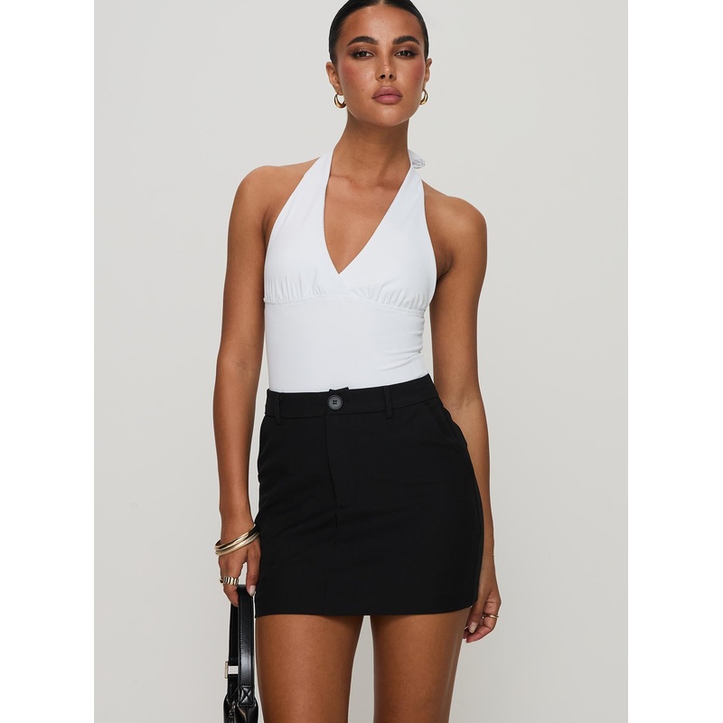 Sabyna Tailored Mini Skirt Black