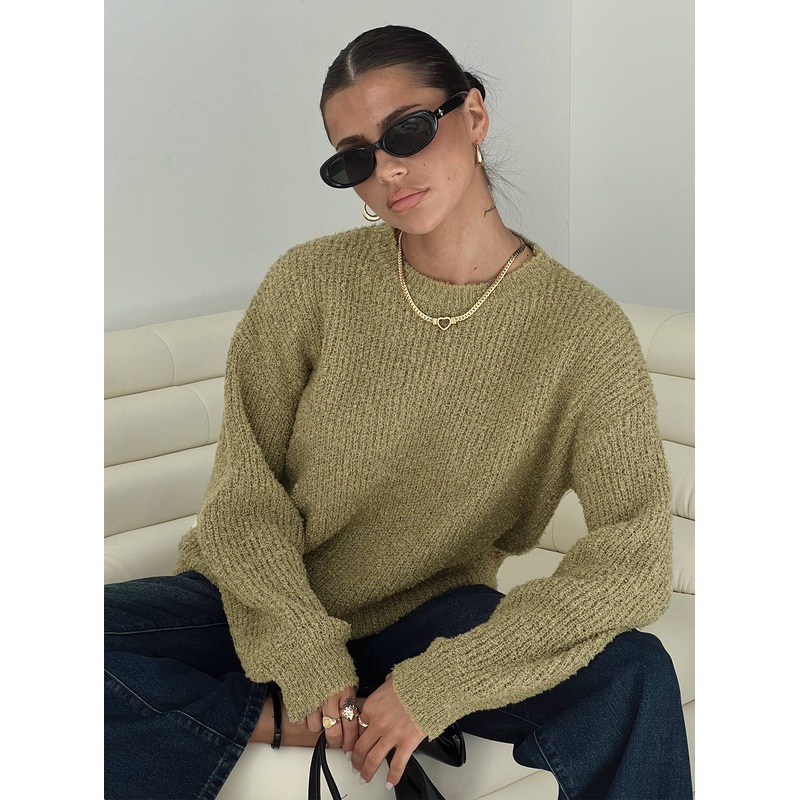 South End Knit Sweater Khaki