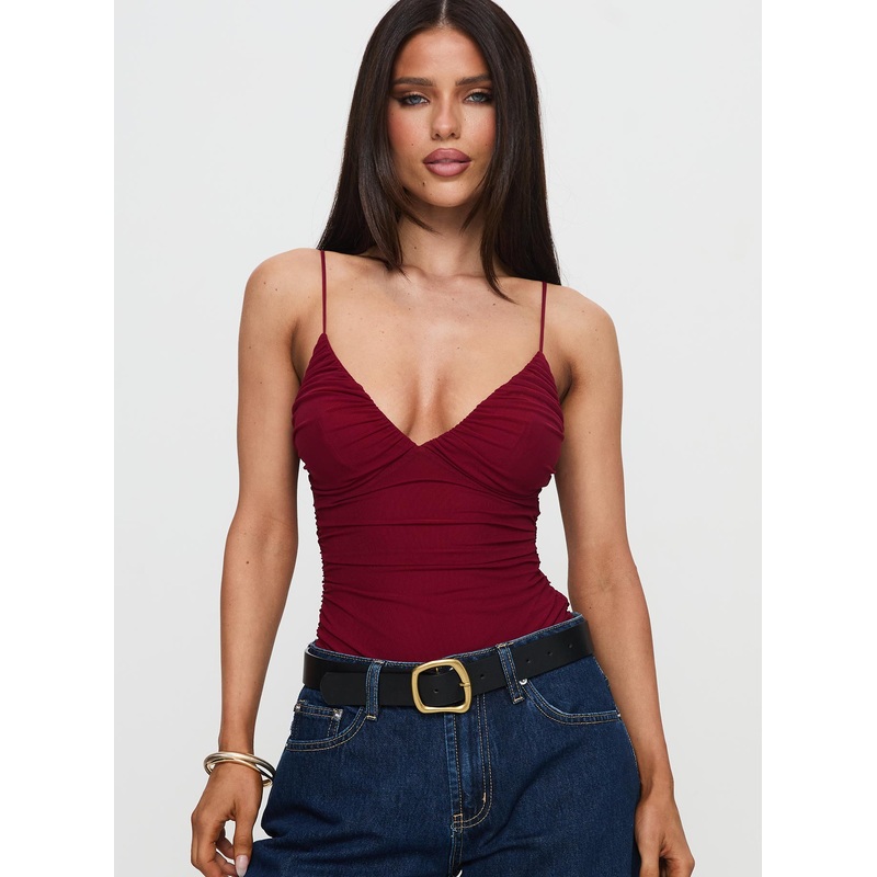 Merril Bodysuit Maroon