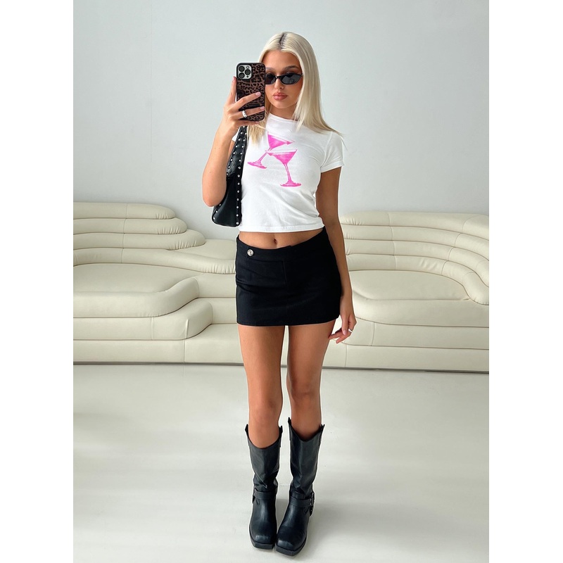 Stokes Mini Skirt Black