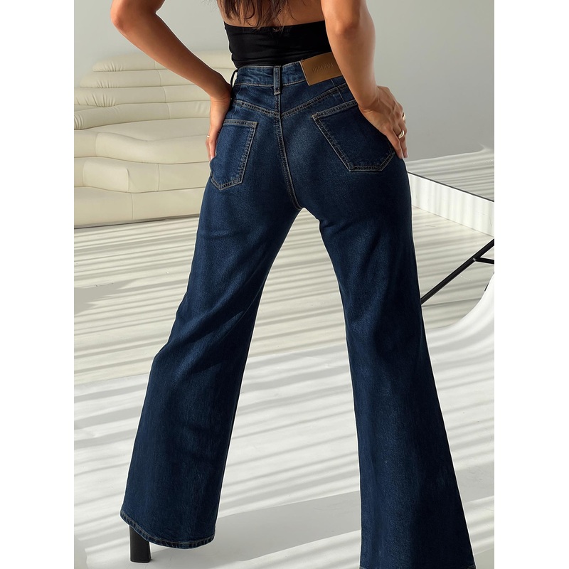Thearlie High Flare Jean Dark Wash