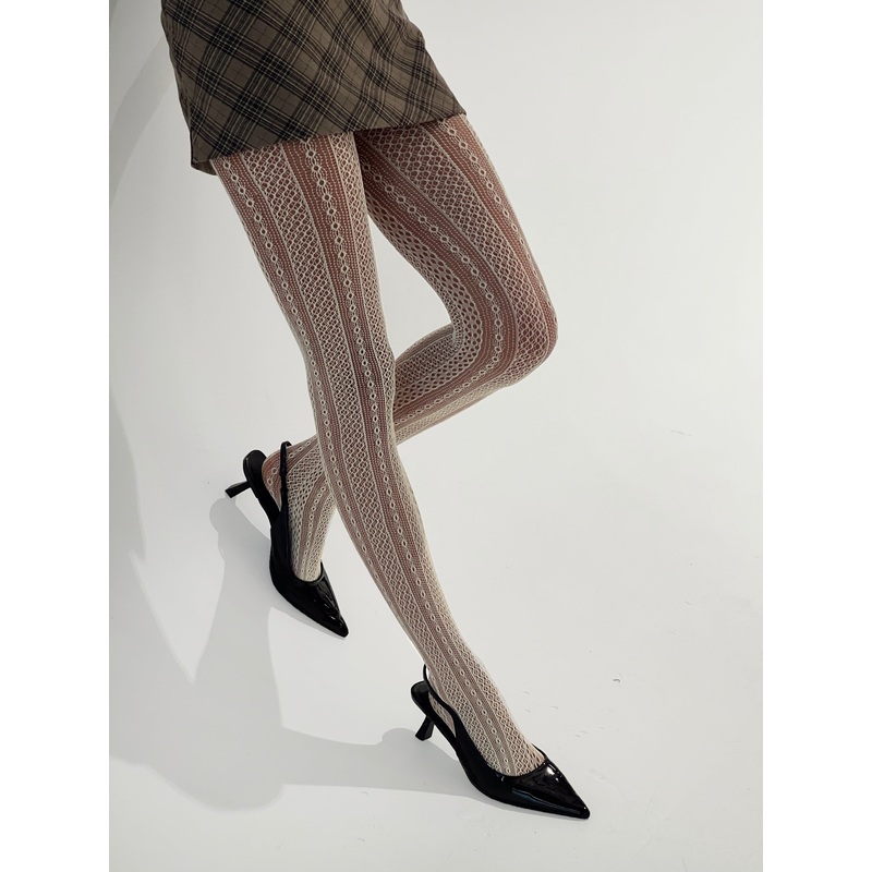 Vaugn Lace Stocking Cream