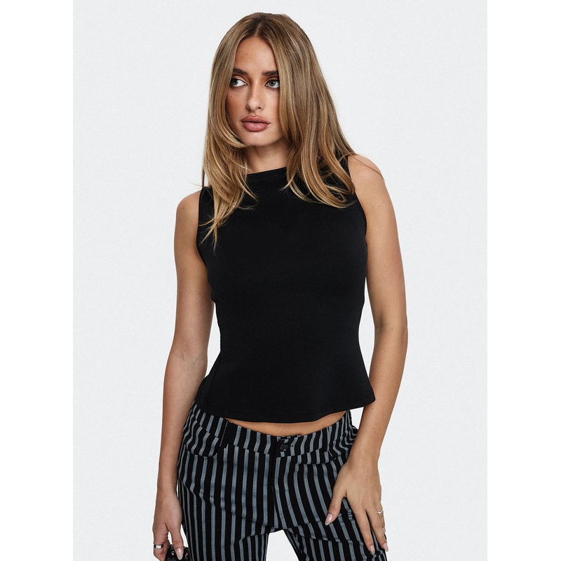 Arkangel Backless Top Black