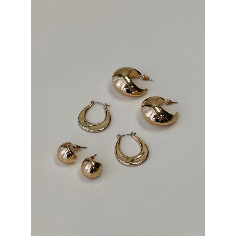 For The Weekend Earring Pack Gold