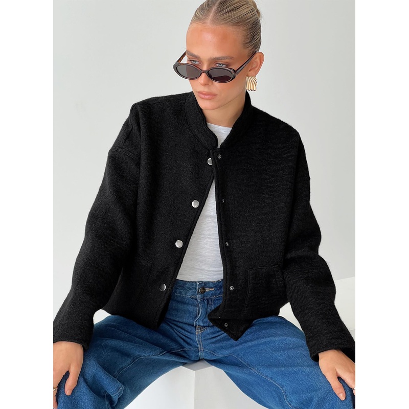 Stillar Bomber Jacket Black