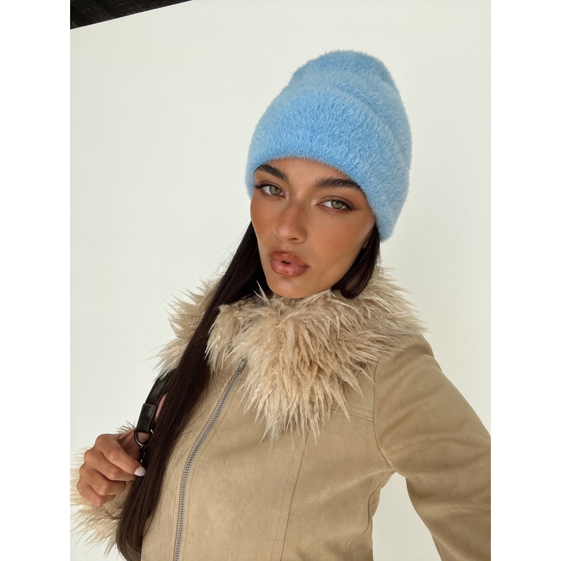 That Sweet Fluffy Beanie Blue