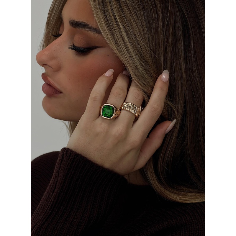 Think Fast Ring Set Gold