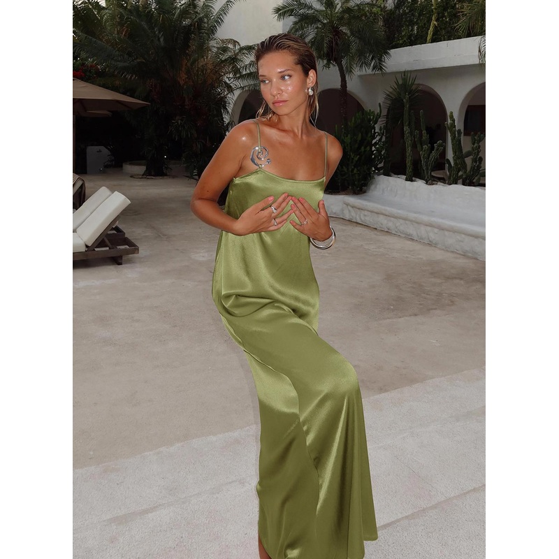 Apple Cider Maxi Dress Olive