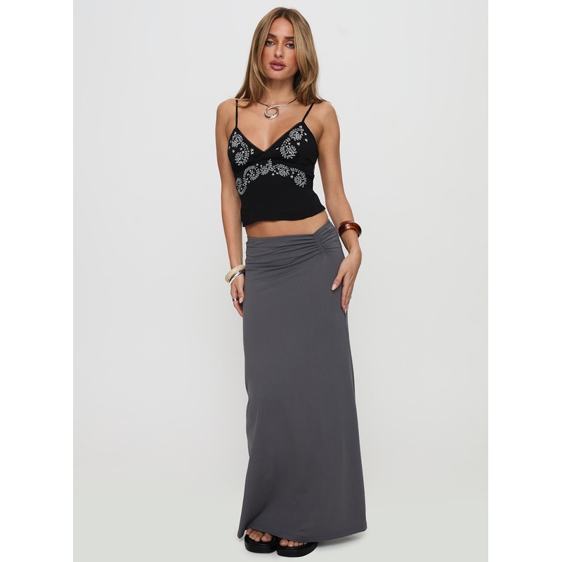 Calisay Maxi Skirt Slate