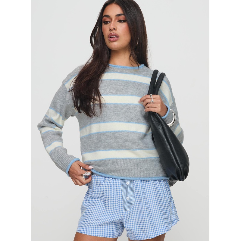 Clydie Knit Sweater Grey