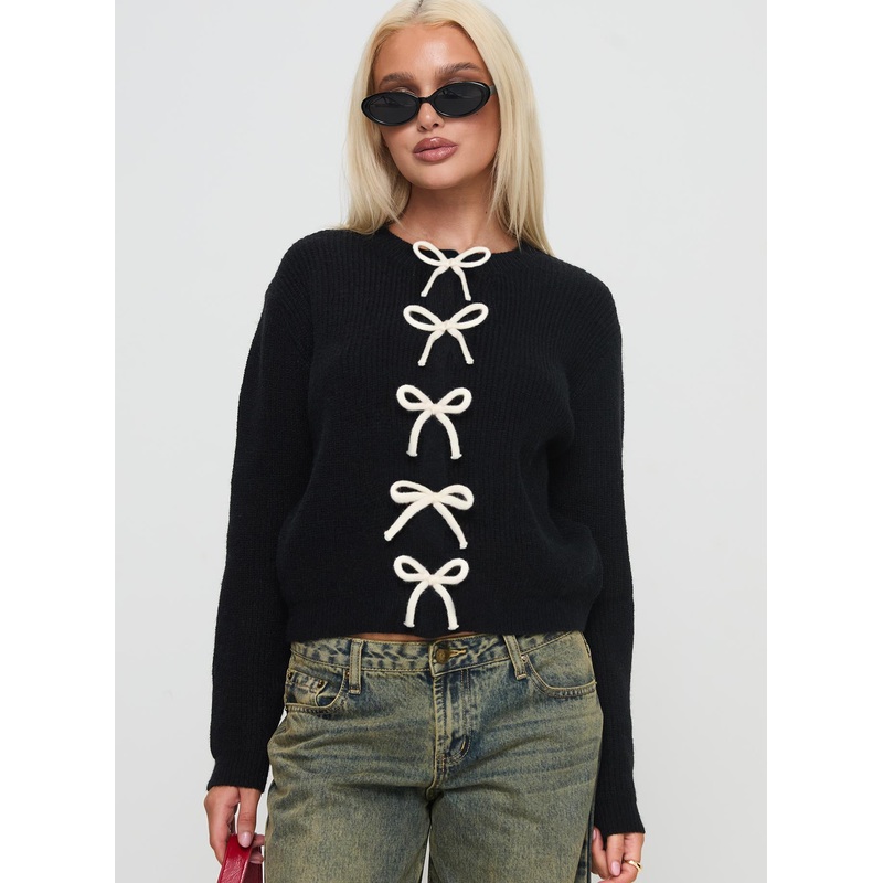 Rosalee Cardigan Black / White