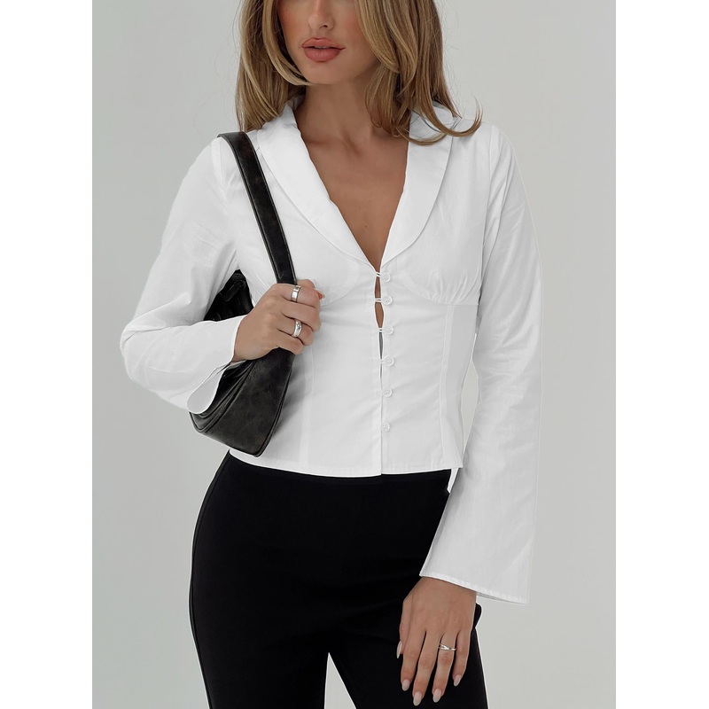 Work Of Art Long Sleeve Top White