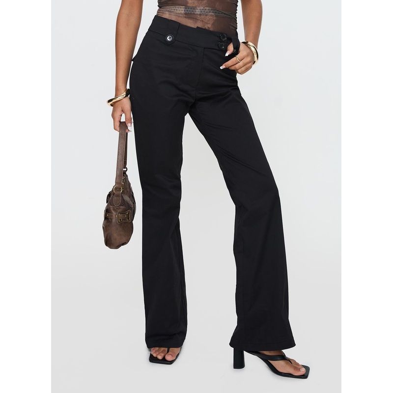 Aislyn Flare Pant Black