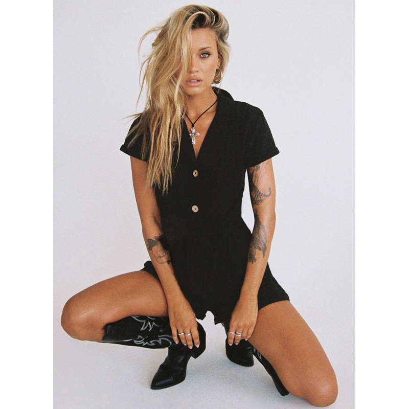 Ashens Romper Black