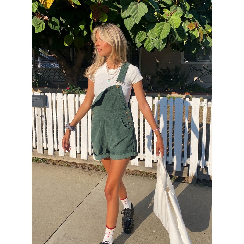 Kacey Short Overalls Khaki