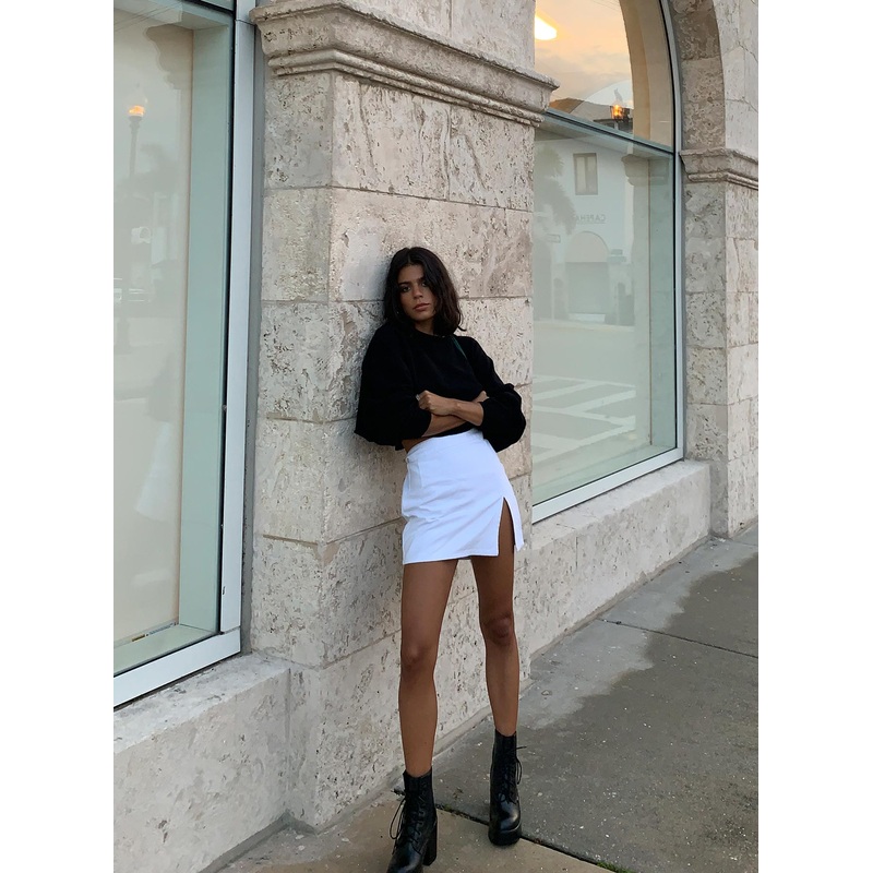 The Lola Mini Skirt White