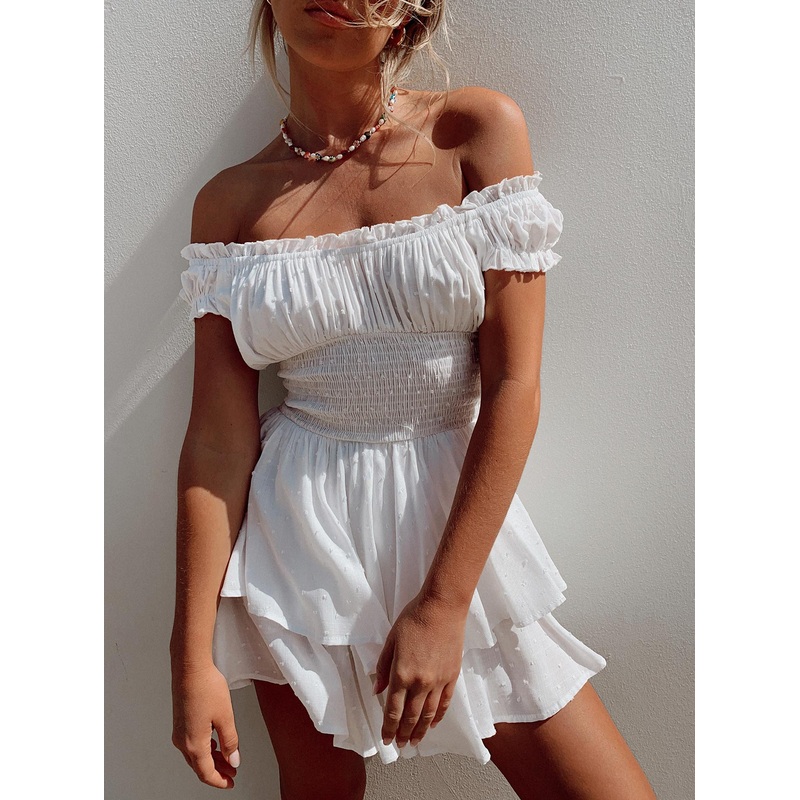 The Love Galore Romper White
