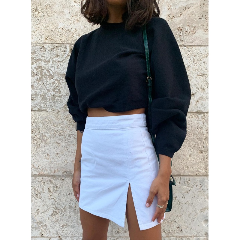 The Thorpe Cropped Sweatshirt Black